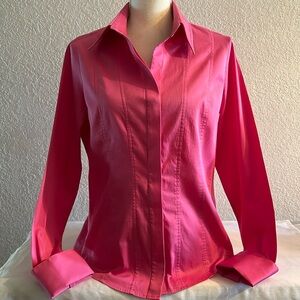 Thomas Pink Slim Fit Stretch Shirt